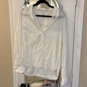 beachlunchlounge Cream Button-Down Shirt